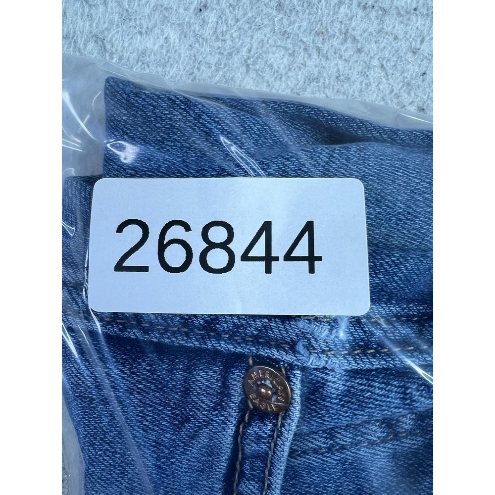 American Eagle Mom Jeans Womens 14 Blue Medium Wash High Rise Stretch Denim - Picture 14 of 14